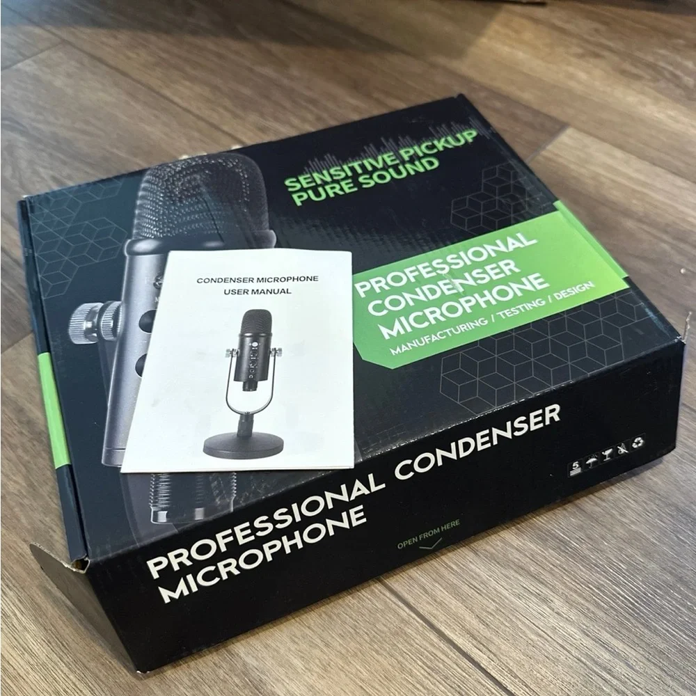 Professional Condenser Microphone - Black